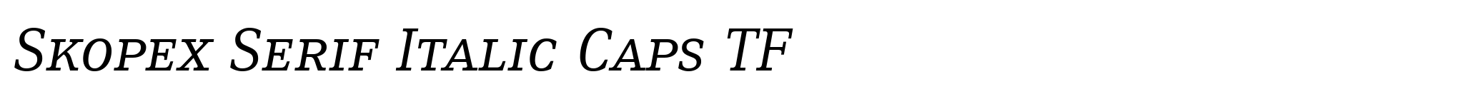 Skopex Serif Italic Caps TF image